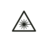 illustration of a laser radiation warning symbol