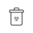 illustration of a biohazard bin