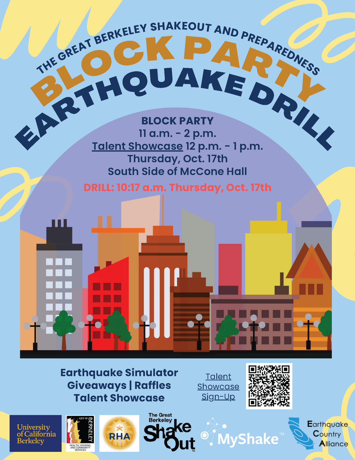 The Great Berkeley ShakeOut & Preparedness Block Party & Drill