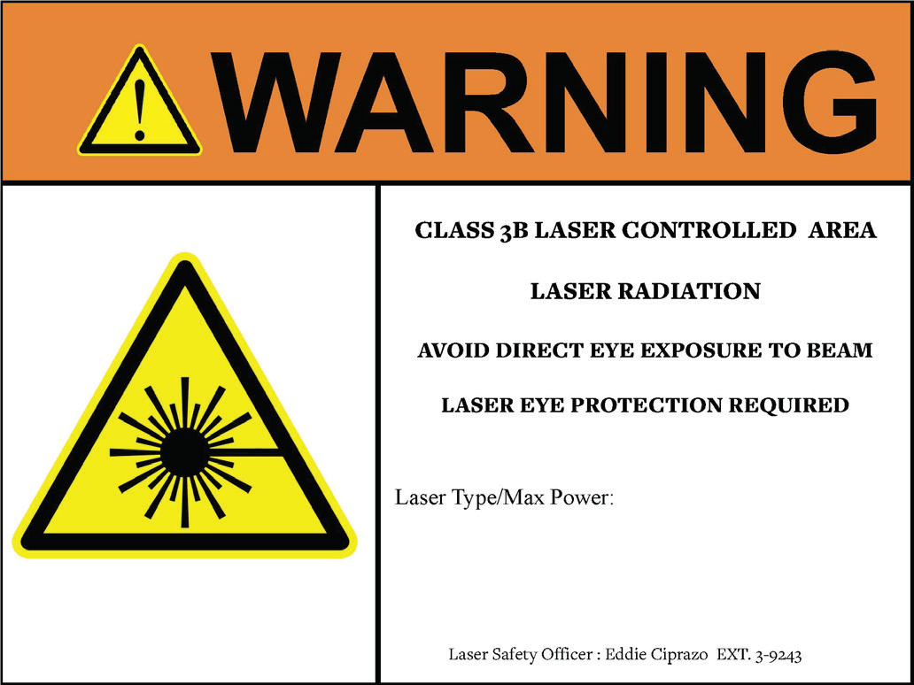 Appendix F: Laser Hazard Warning, Danger And Notice Signs | Office Of ...