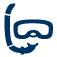 snorkel and mask icon