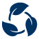 icon with 3 leaves in a circle