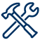 hammer and wrench icon